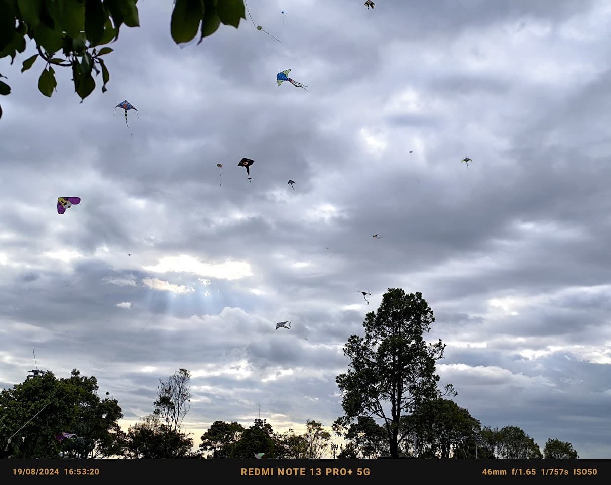 Agosto es una fecha especial donde se aprovechan los parques de la ciudad de Bogotá para elevar cometas gracias a la temporada de vientos.