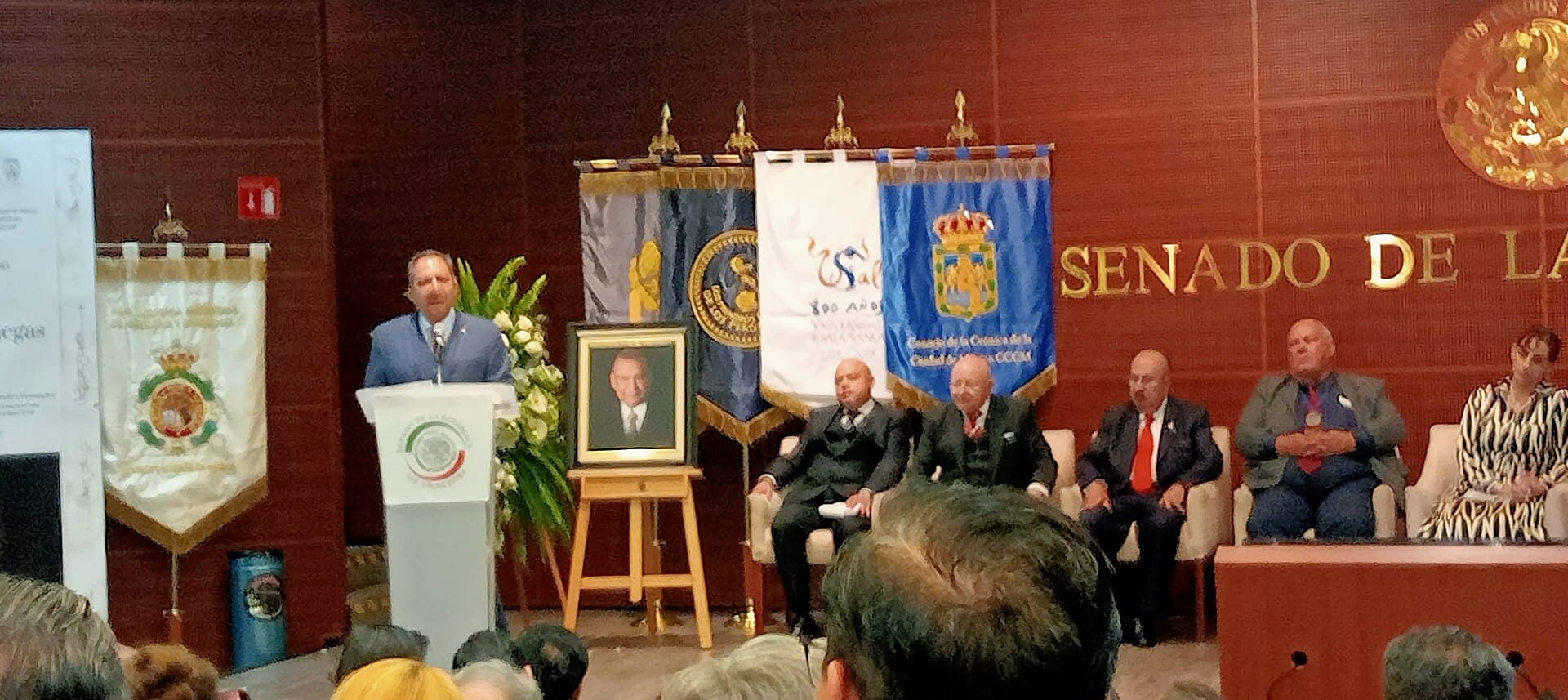 Luis Maldonado Venegas homenaje en el Senado de la República