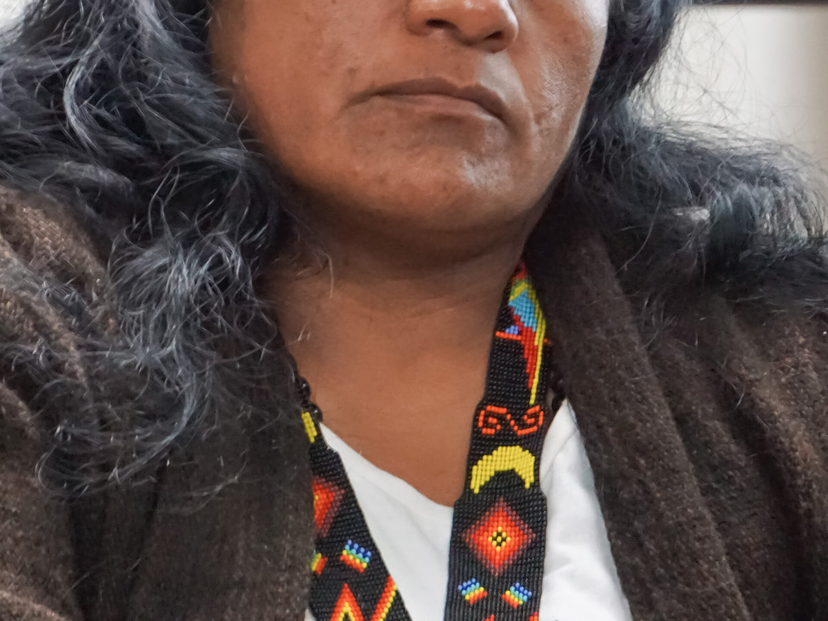 Aida Quilcue, indigenous leader from Colombia.