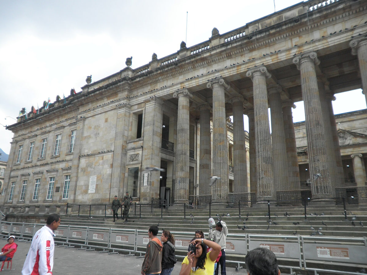 Edificio del Capitolio y el Senado en Bogotá