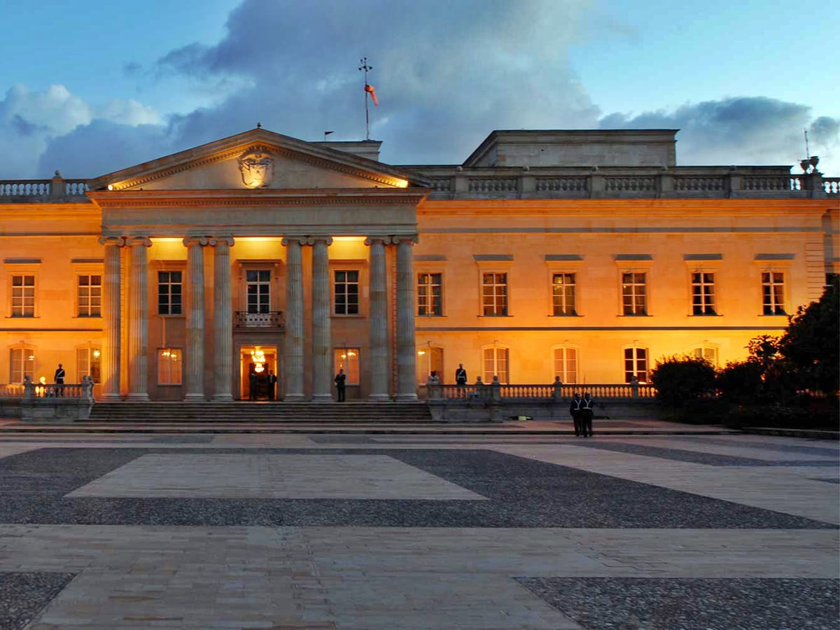 Fotografía de archivo de la fachada norte de la Casa de Nariño en Bogotá; imagen institucional de contexto, no corresponde al acto narrado en esta nota
