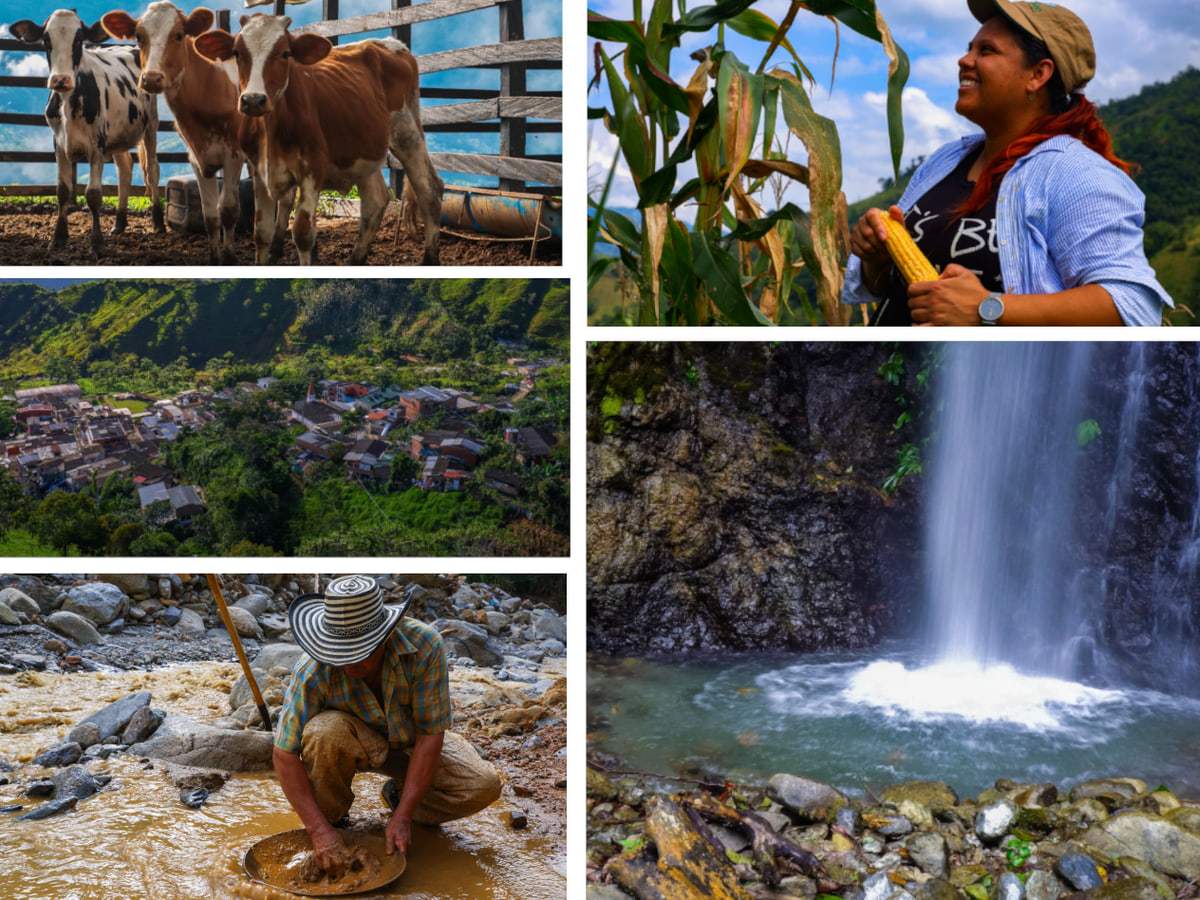 Compilación de imágenes que representan al territorio de Briceño (Antioquia)