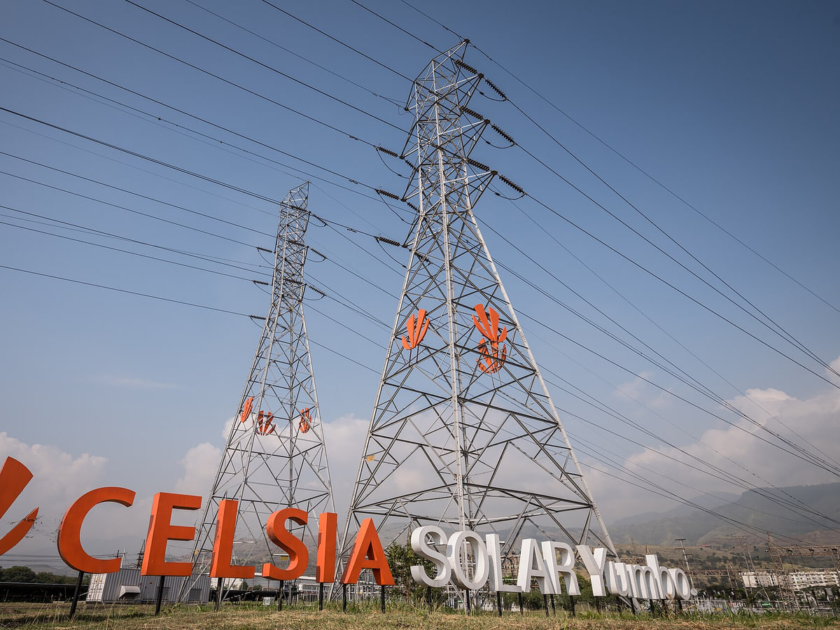 Celsia Solar Yumbo, granja solar de la empresa de energía Celsia.