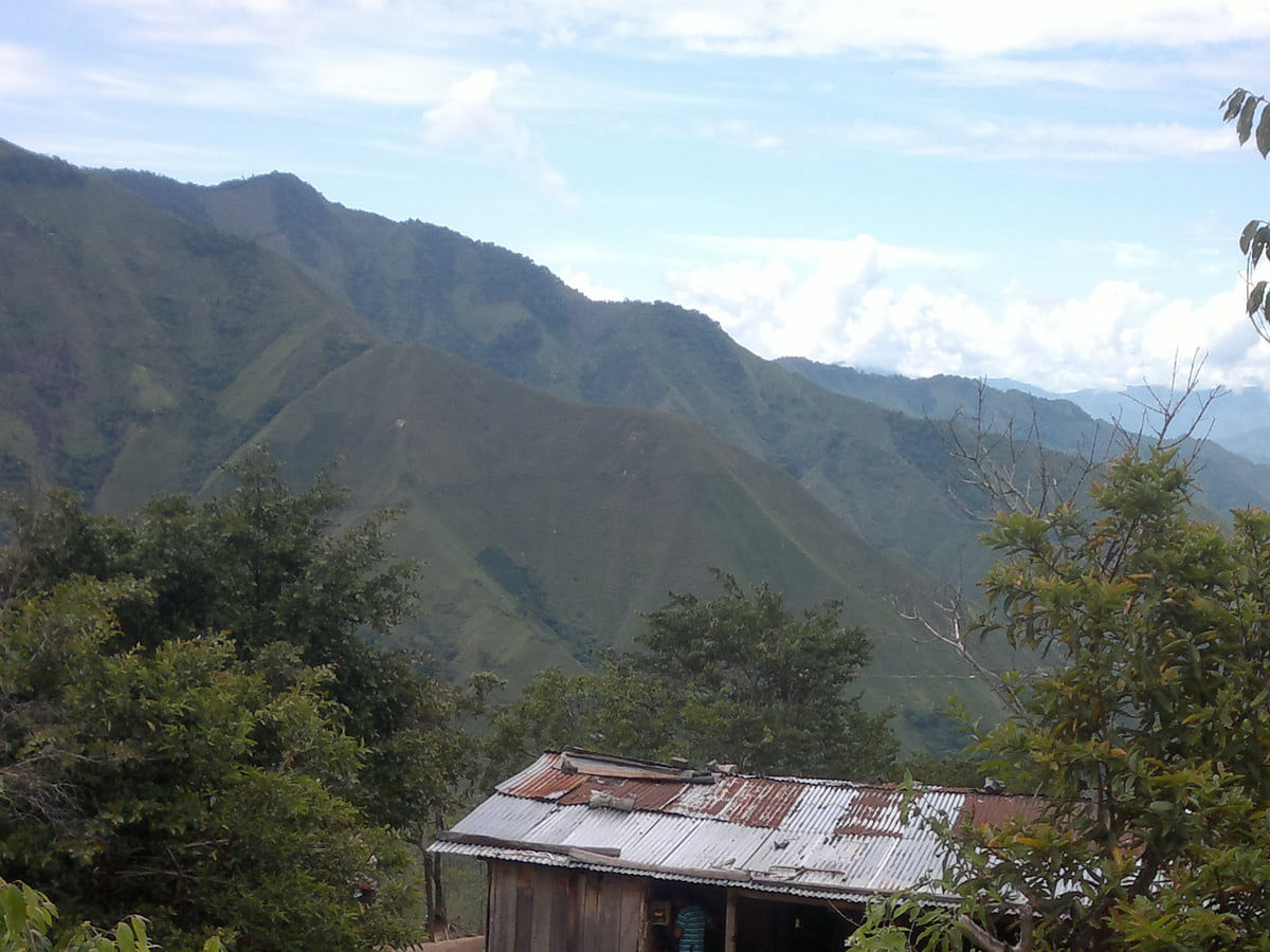 Casa de campesinos ubicada en Rioblanco-Tolima